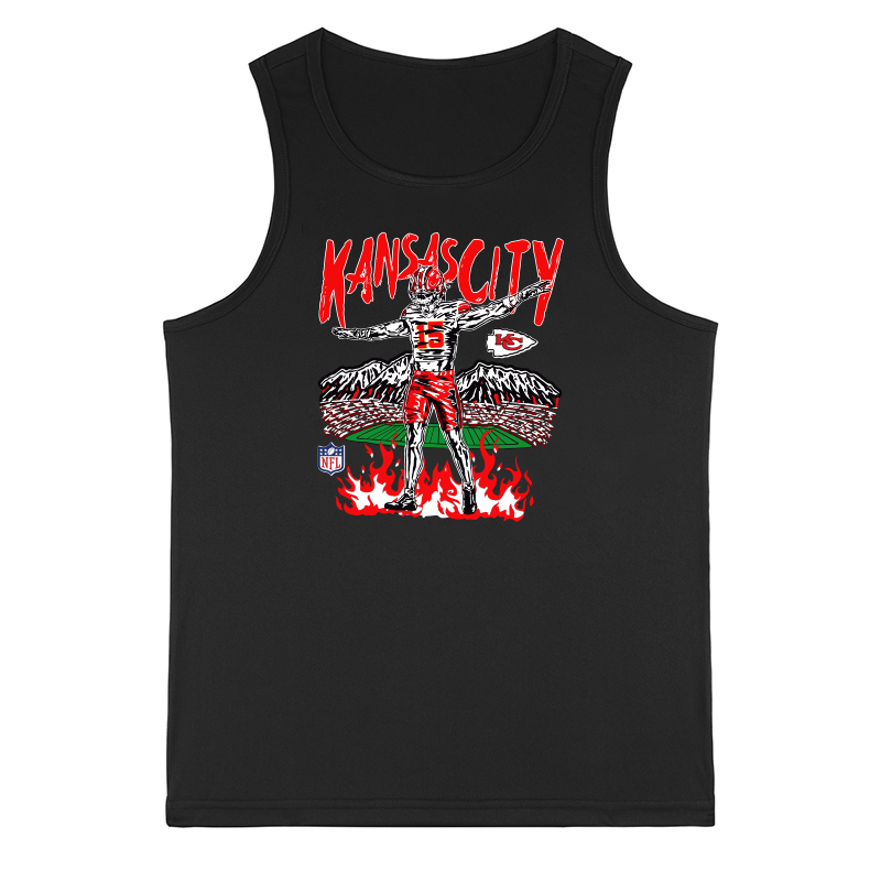 Men 2024 NFL Kansas City Chiefs T shirts black style 2->nfl t-shirts->Sports Accessory